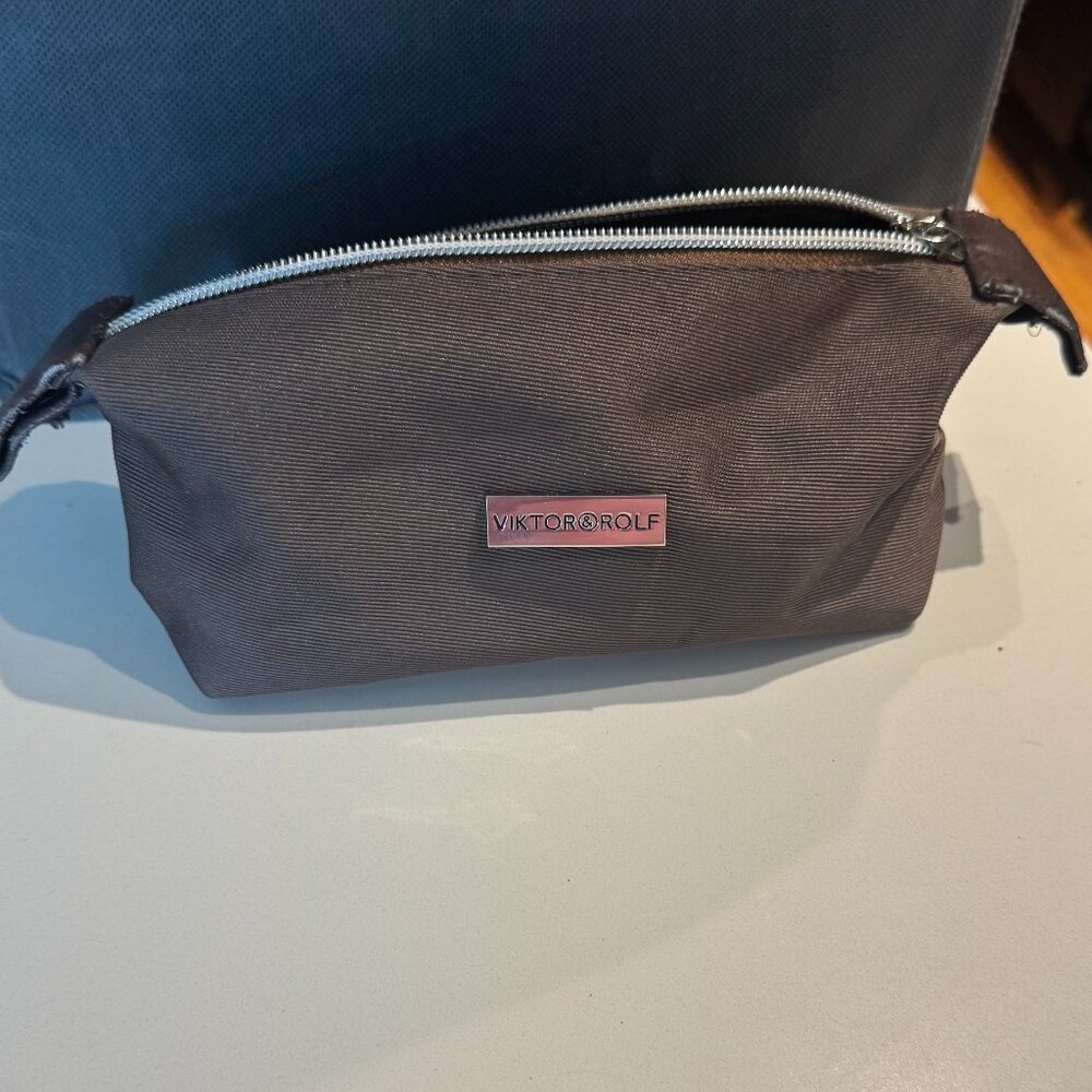 Viktor & Rolf Brown Toiletry Bag – Travel Pouch